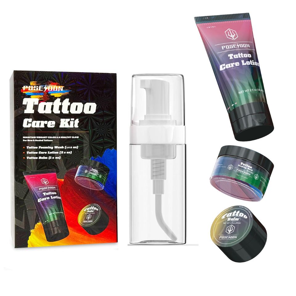 POSEIDON kit front packaging showing all three products and clear labeling benefit