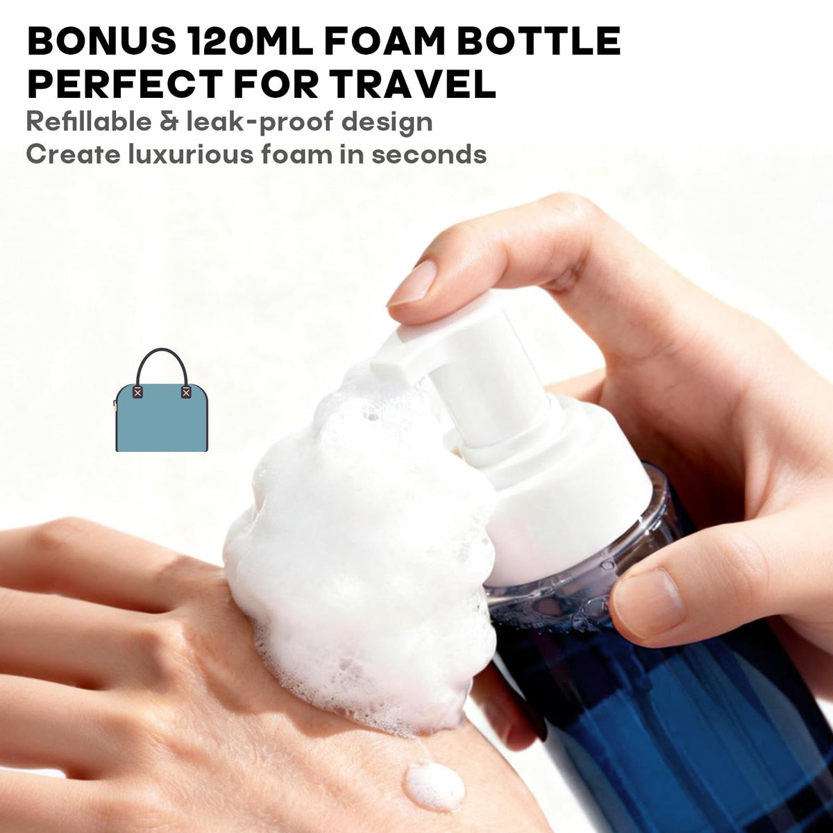 POSEIDON kit in use with hand applying balm to tattoo for soothing protection benefit