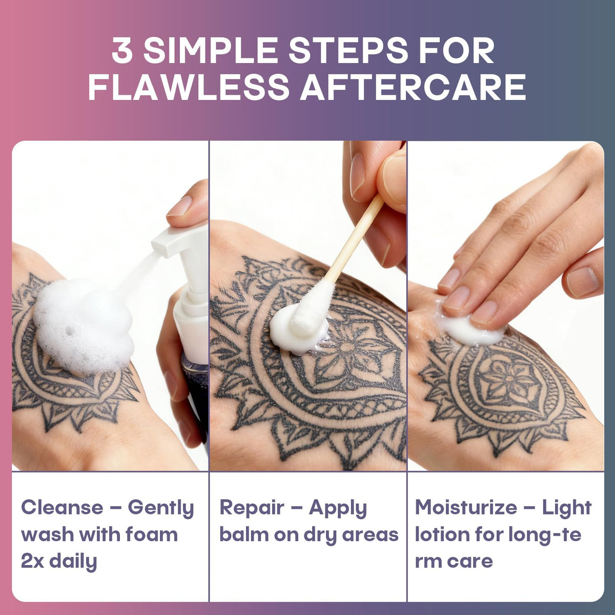 POSEIDON lotion being poured to show fast-absorbing, non-greasy hydration benefit