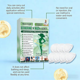 POSOJPIP moringa and berberine ingredients display showing natural sourcing benefit