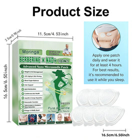POSOJPIP moringa and berberine ingredient collage highlighting natural botanical benefit
