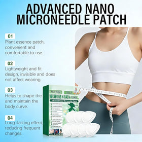 POSOJPIP patch applied on shoulder demonstrating discreet wear and freedom to move