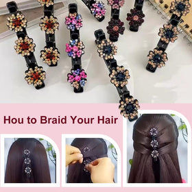 Pousbo clip in hair demonstrating tidy half-up style and subtle glamour