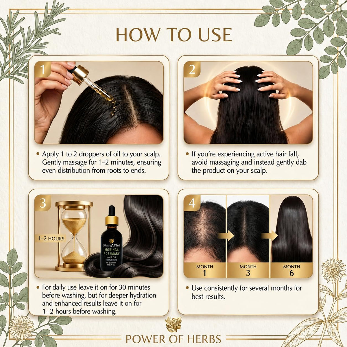 Power of Herbs on bathroom shelf lifestyle scene for everyday routine
