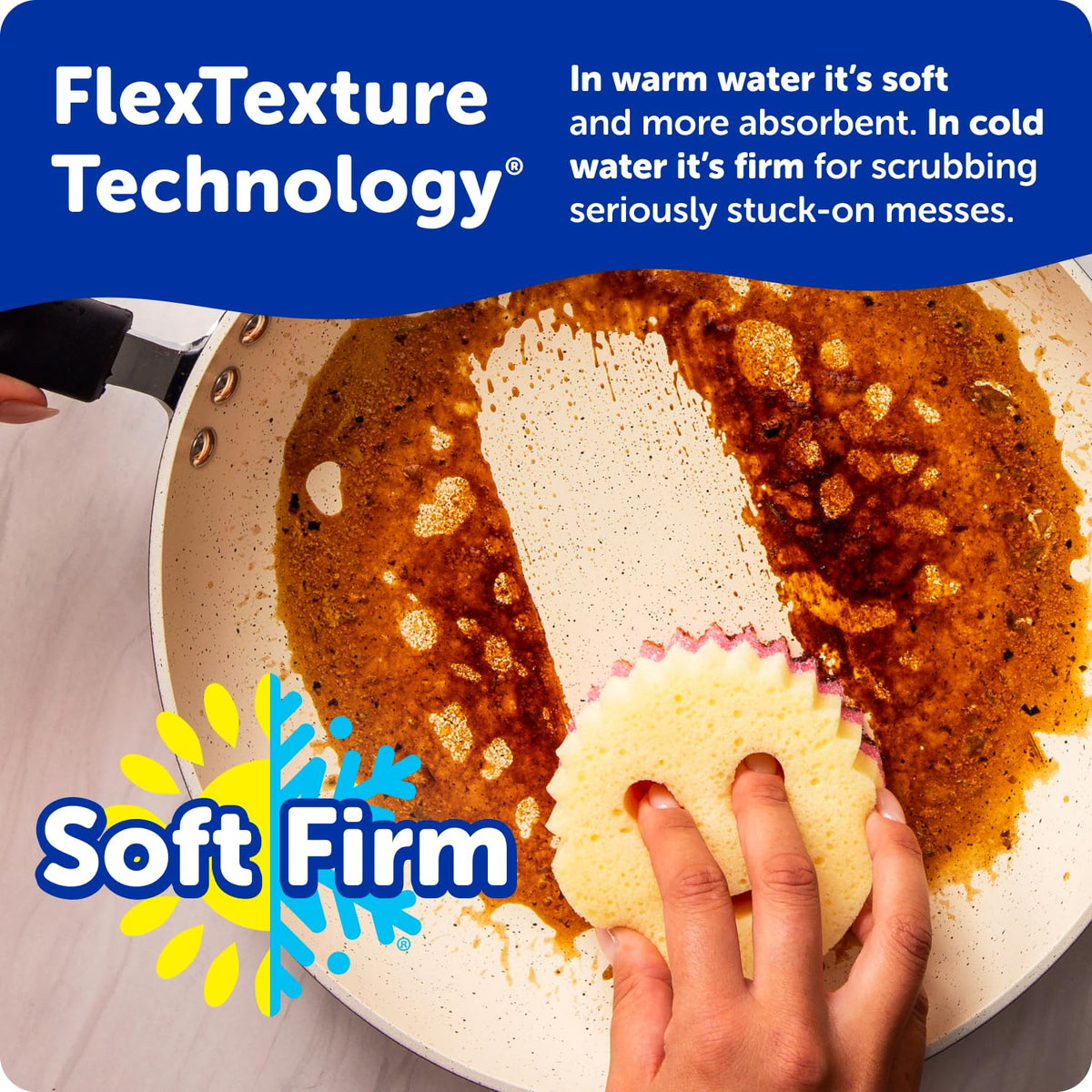 PowErase Gel applied to fabric spot demonstrating stain-lifting benefit on upholstery