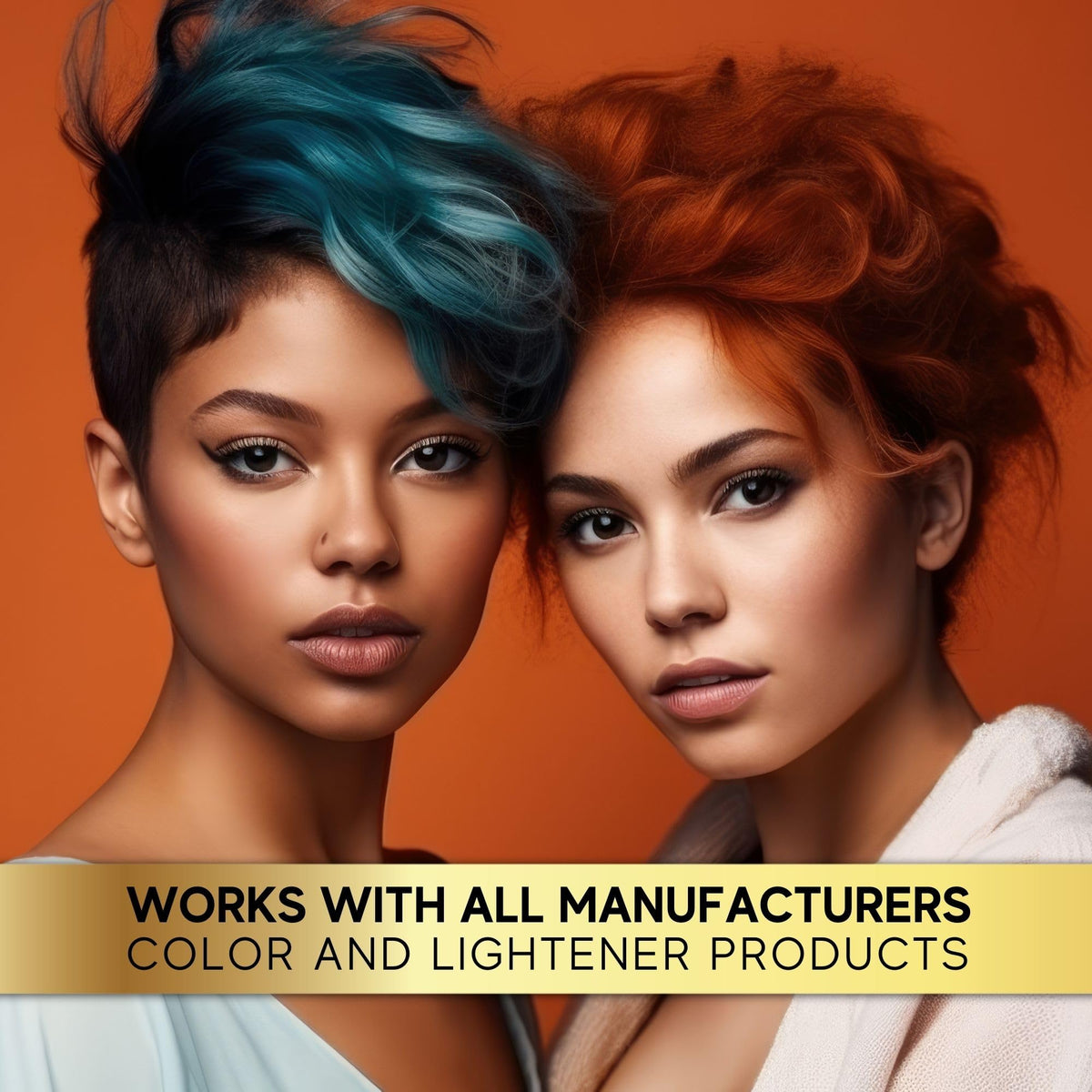 POWERTOOLS STB in salon setting with stylist, promotes gentler color services
