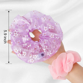POZILAN scrunchie next to coin showing compact size and convenient portability