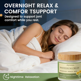 PQYRXA on a nightstand indicating bedtime routine readiness and moisturization