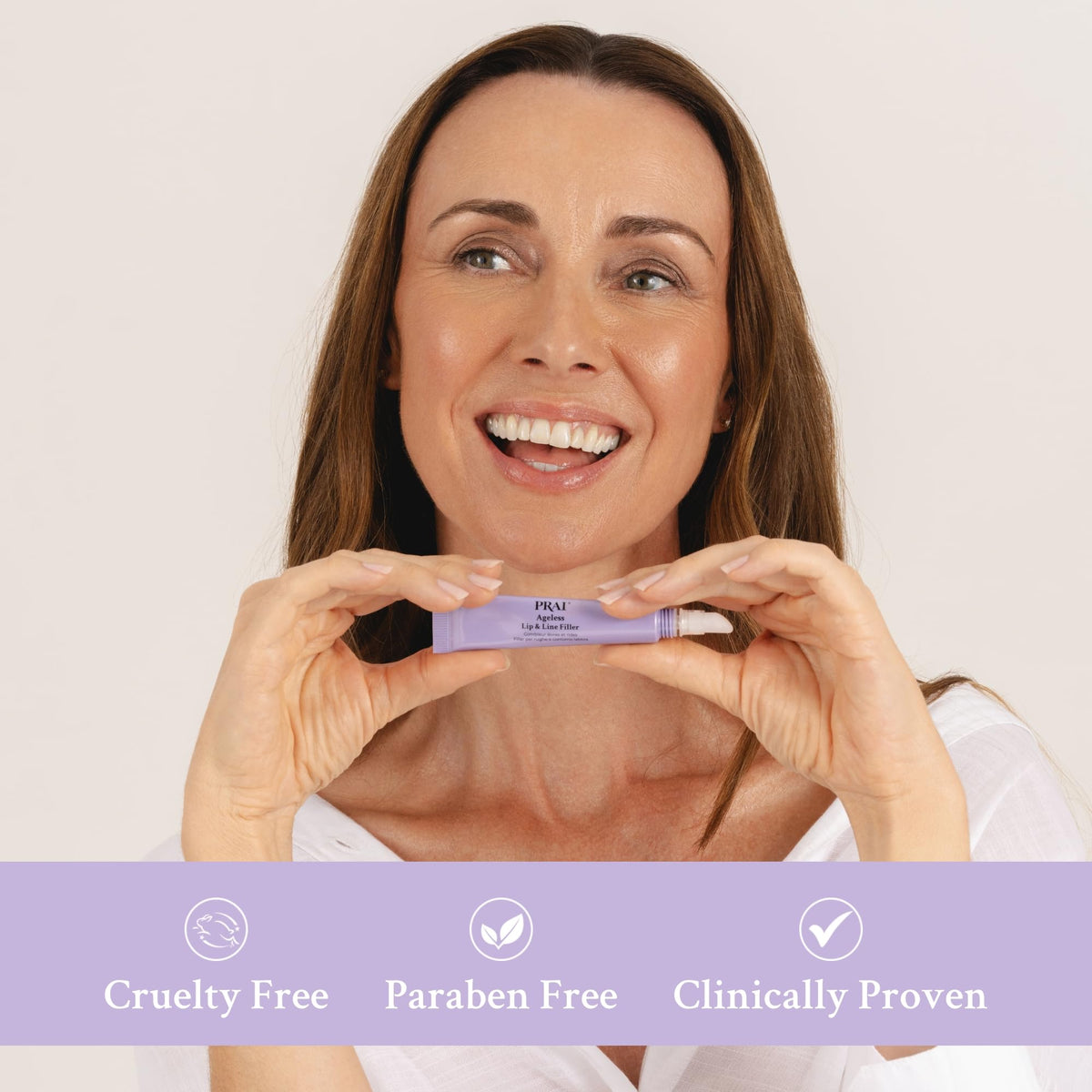 PRAI before and after lip lines comparison showing visible blur