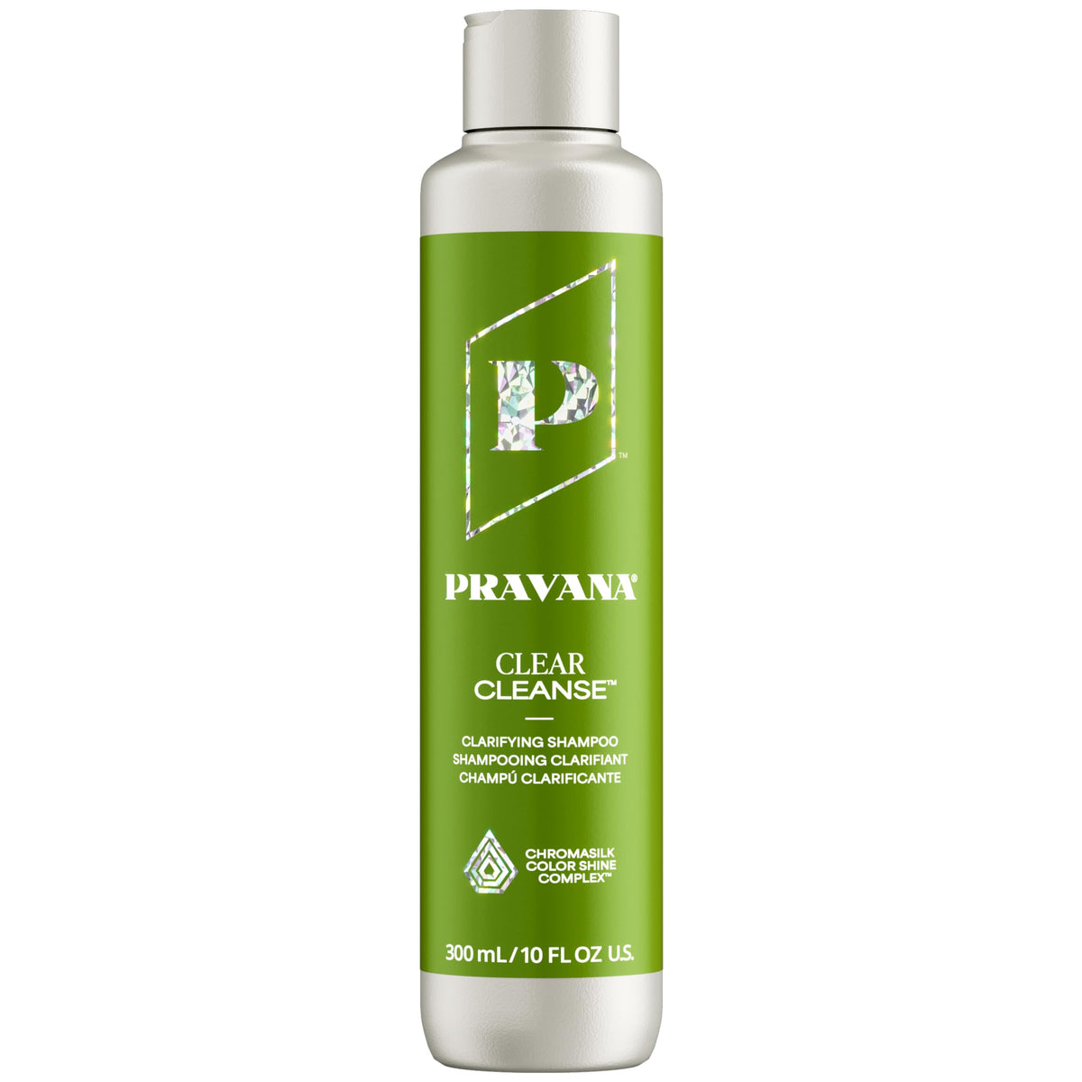 Pravana front bottle view showing clear-cleanse label and usage benefit