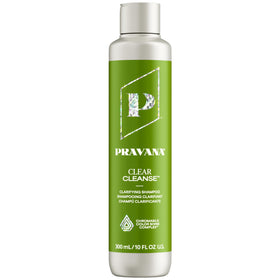 Pravana front bottle view showing clear-cleanse label and usage benefit
