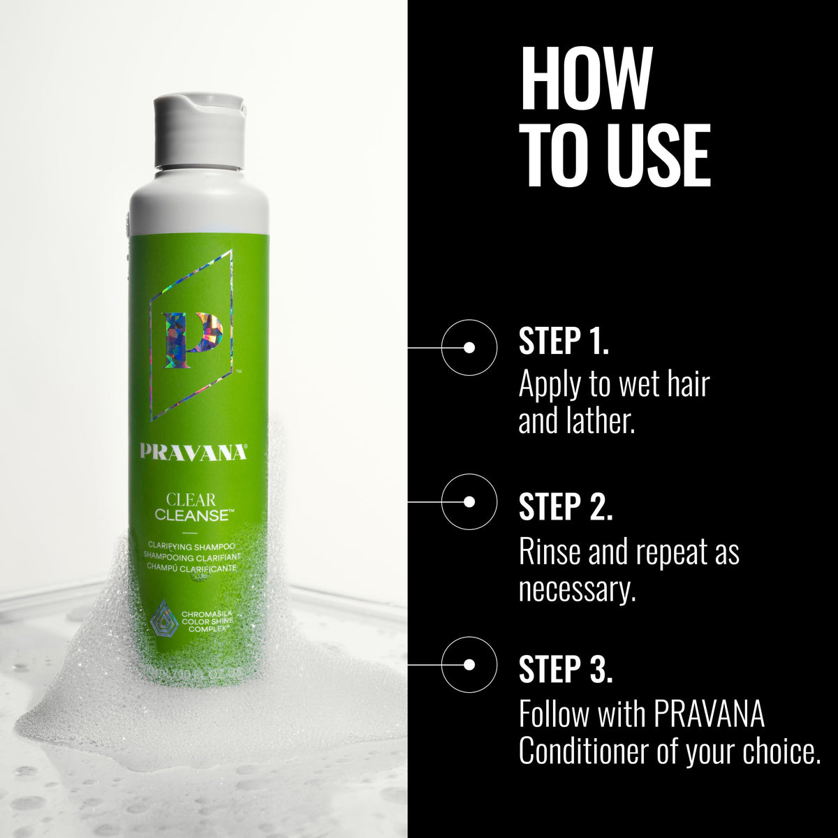 Pravana ingredient label close-up highlighting lactic acid benefit