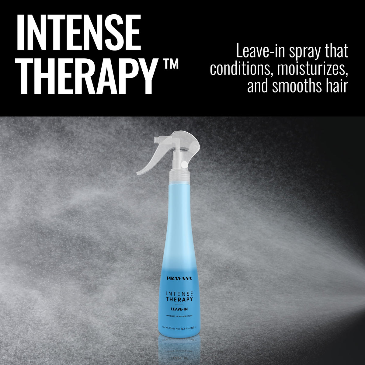 PRAVANA applied while combing hair to reduce knots and protect strands