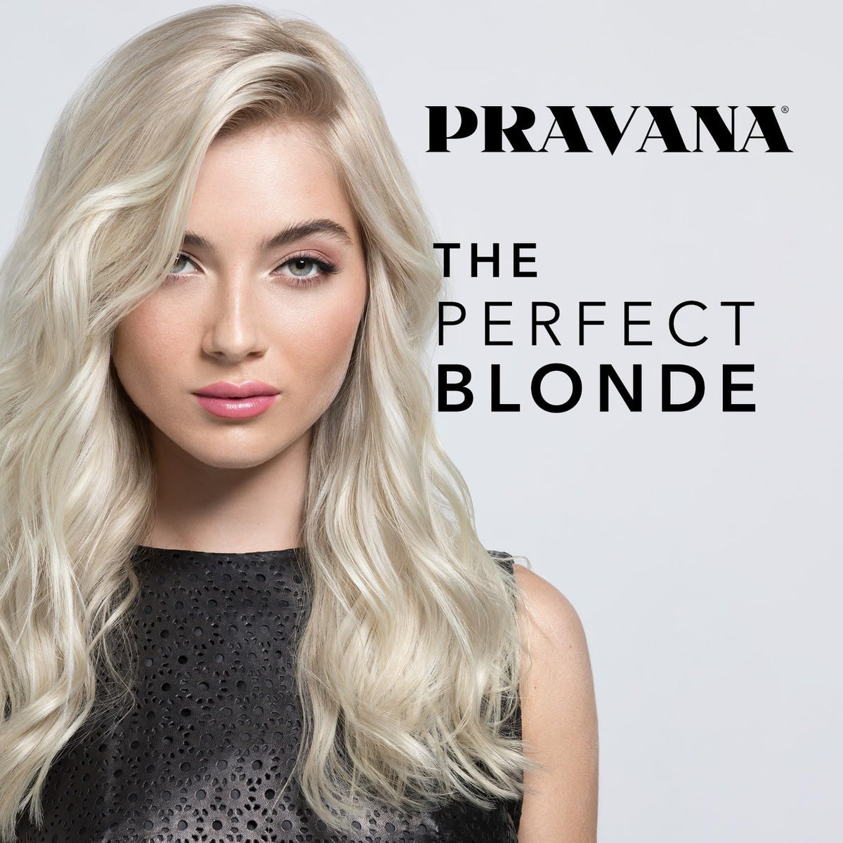 PRAVANA lifestyle shot of a blonde woman using product for shine