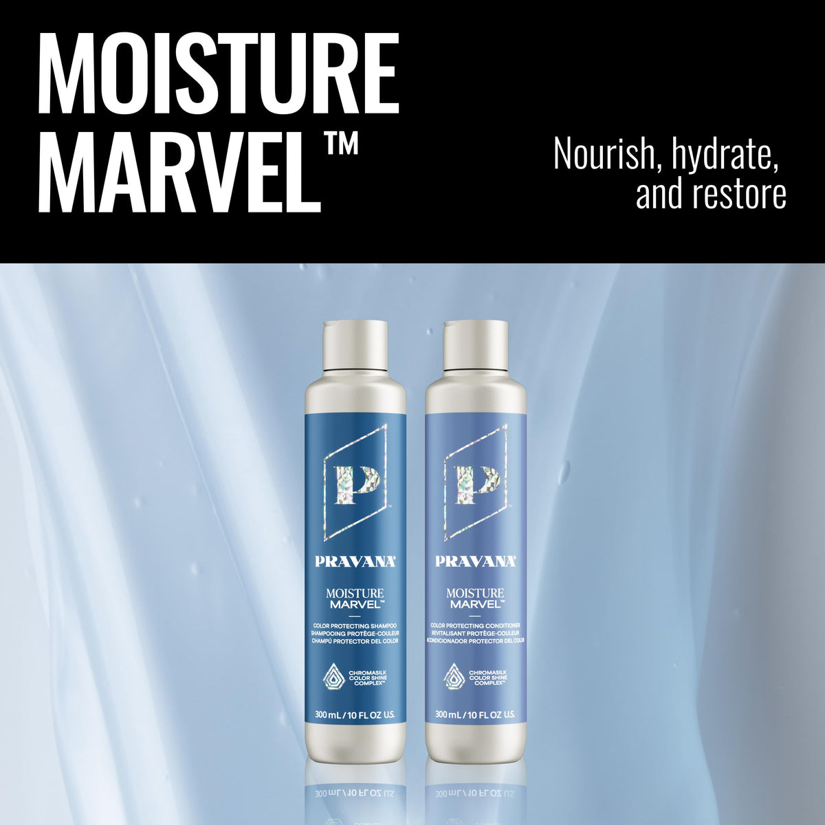 Pravana applied to hair ends demonstrating detangling and softness benefit