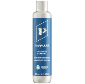 Pravana Moisture Marvel front bottle showing label and size, highlights hydrating benefits