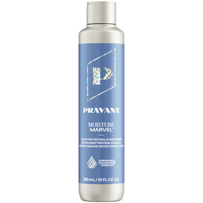 Pravana bottle front view showing product and hydration benefit