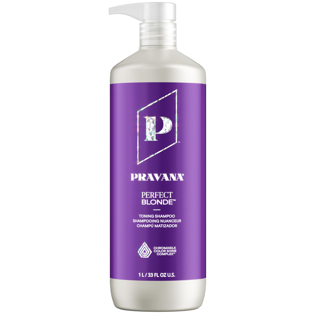 Pravana front bottle view showing label and professional size benefits