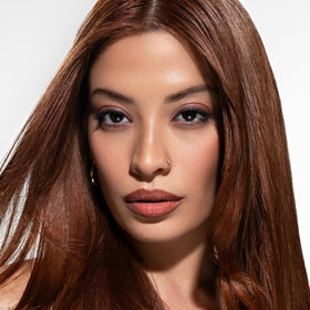 after-treatment glossy hair result using Pravana Repair Radiance conditioner for enhanced shine