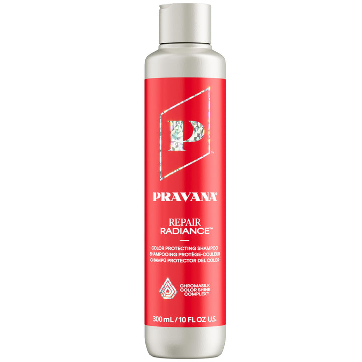 Pravana bottle front view showing label and restorative benefits