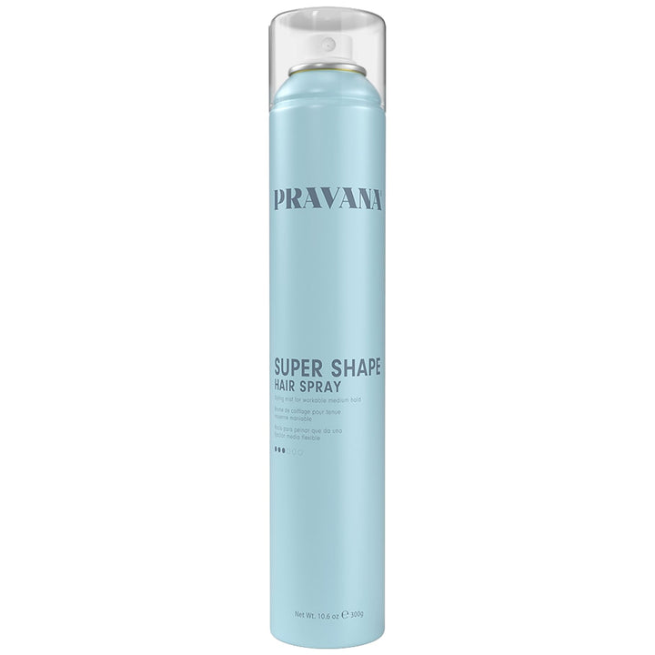 PRAVANA front spray can showing label and hold benefit