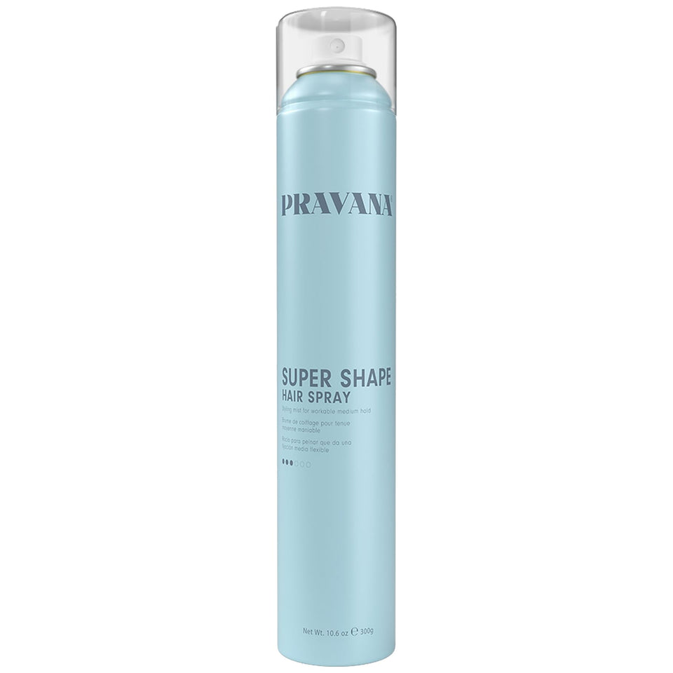 PRAVANA front spray can showing label and hold benefit