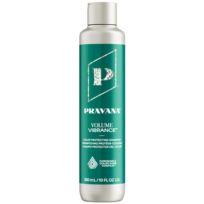 Pravana front bottle showing product and volume benefits