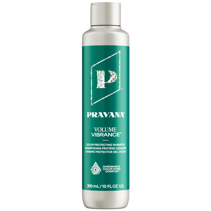 Pravana front bottle showing product and volume benefits