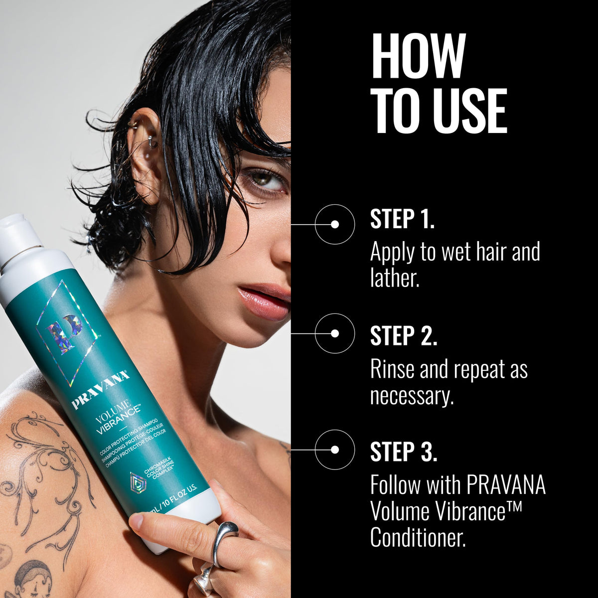 Pravana being poured into hand showing lightweight consistency