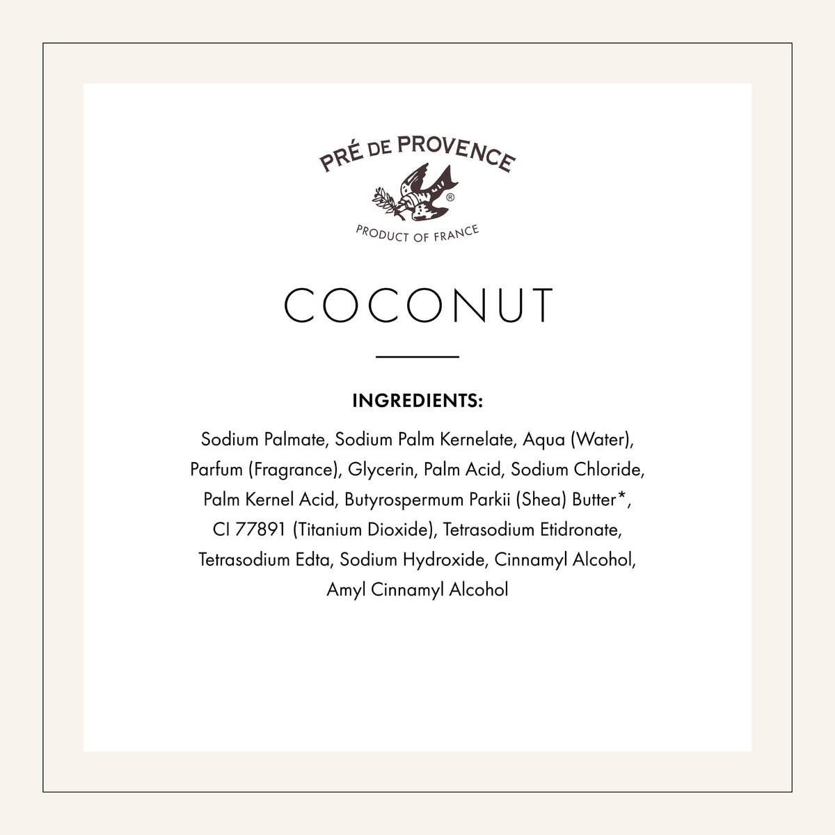 Pre de Provence bar beside organic shea butter emphasizing natural moisturizing benefit