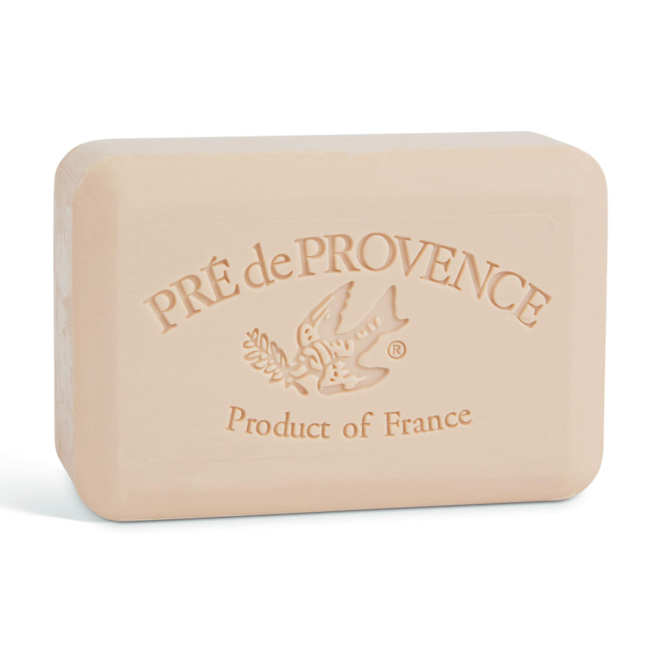 Pre de Provence front packaging showing coconut scent and elegant design benefits visual appeal
