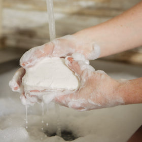 Pre de Provence soap styled in bathroom creating a calming scent atmosphere benefit