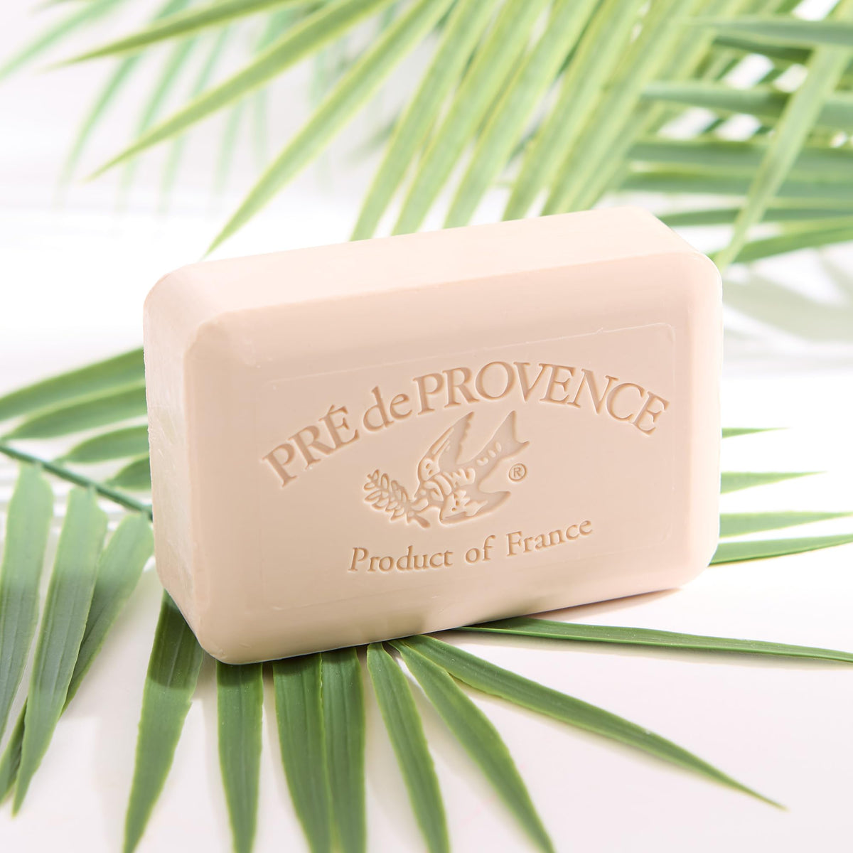 Pre de Provence ingredients label highlighting organic shea butter and clean formulation benefit