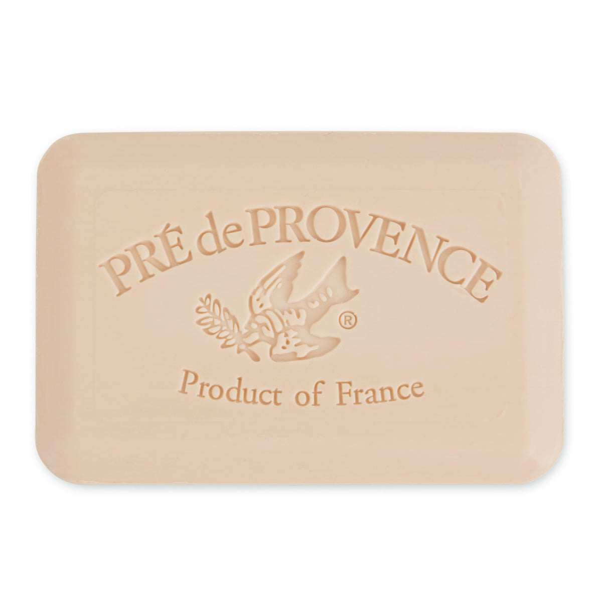 Pre de Provence side profile showing soap dimensions and durable quad-milled benefit
