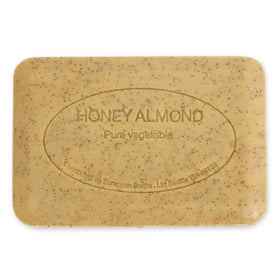 Pré de Provence label detail highlighting ingredients and traditional French-milled craft