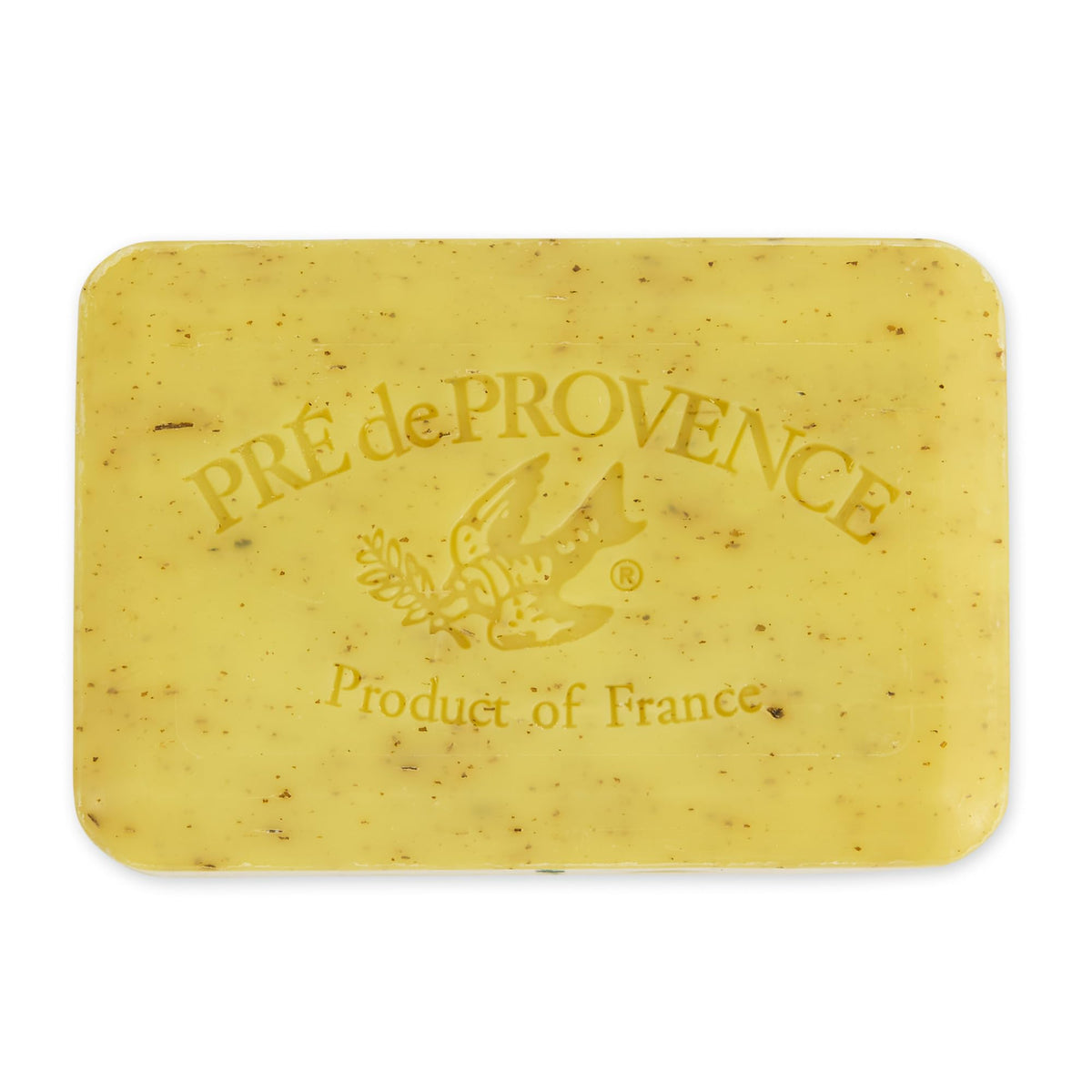 Pre de Provence side profile emphasizes large 250g bar size for longer use