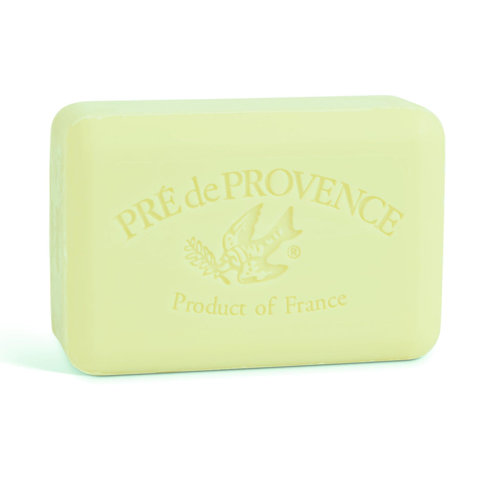 Pre de Provence front packaging showing linden scent and premium finish, conveys quality
