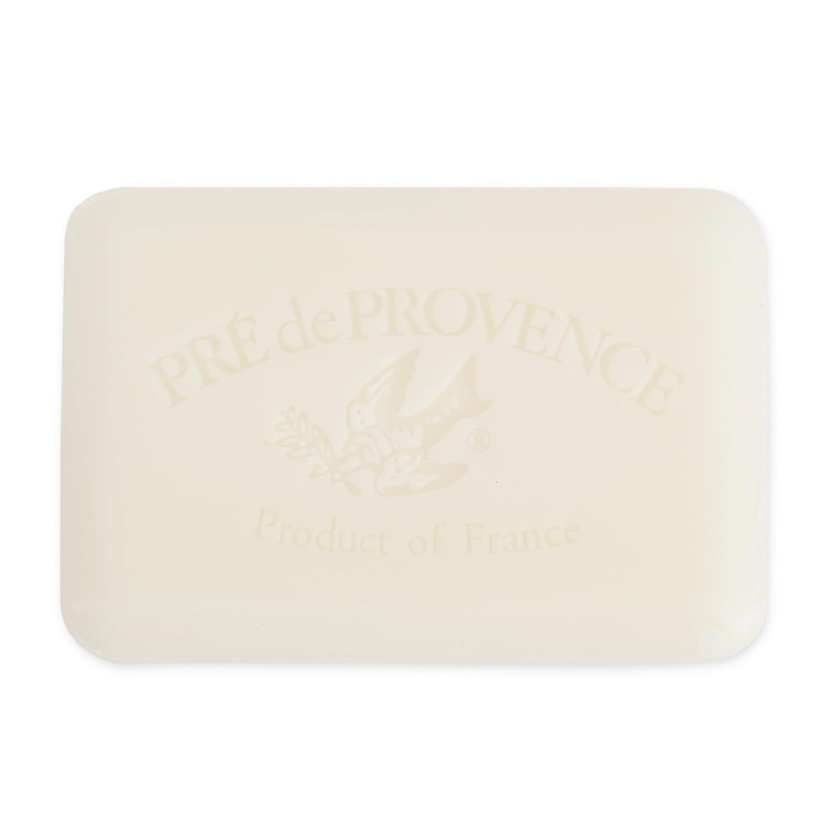 Pre de Provence close-up of quad-milled soap texture for creamy lather benefit