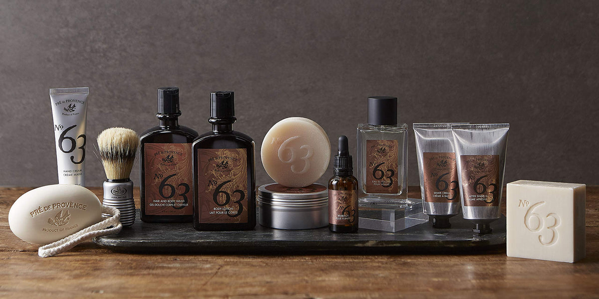 Pre de Provence product staged in bathroom setting illustrating routine-ready grooming benefit