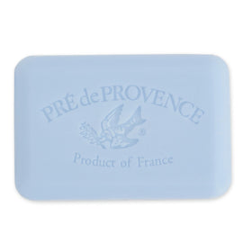 Pre de Provence bar placed on marble sink illustrating luxury use and fresh scent
