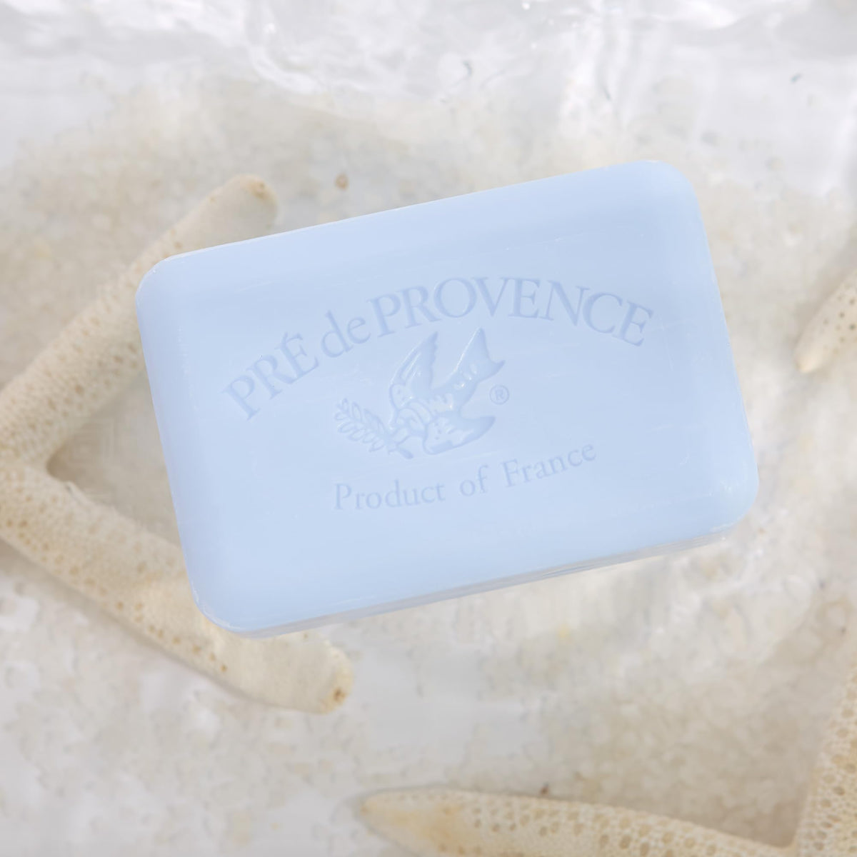 Pre de Provence bar in hand for scale showing large 8.8 ounce size benefit
