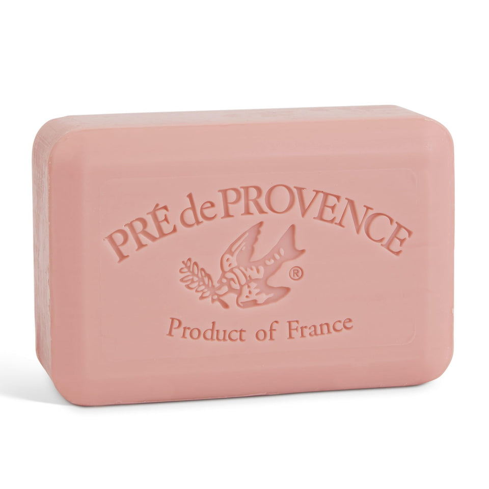 Pre de Provence front packaging showing peony label and premium finish