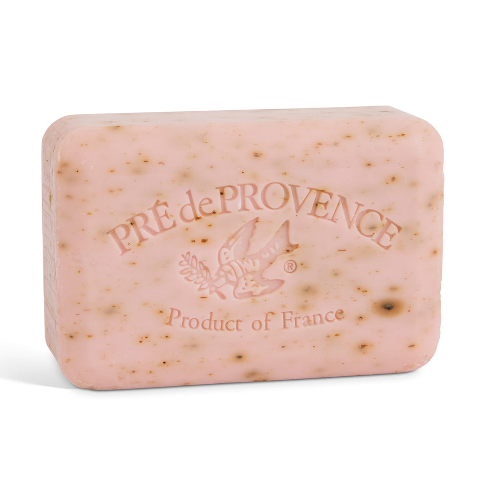Pre de Provence front packaging showing rose petal soap elegance and premium presentation