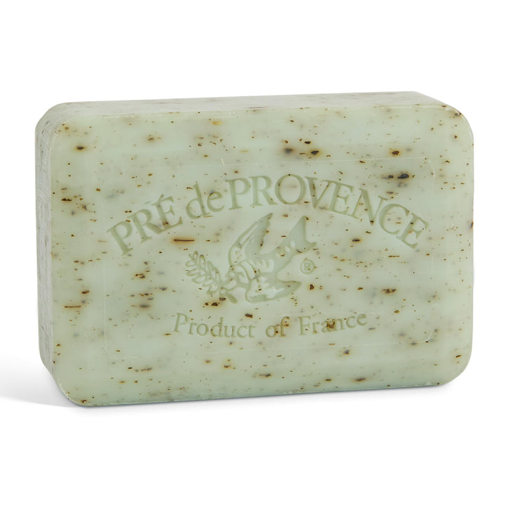Pre de Provence front packaging showing rosemary mint fragrance and benefit of long-lasting lather