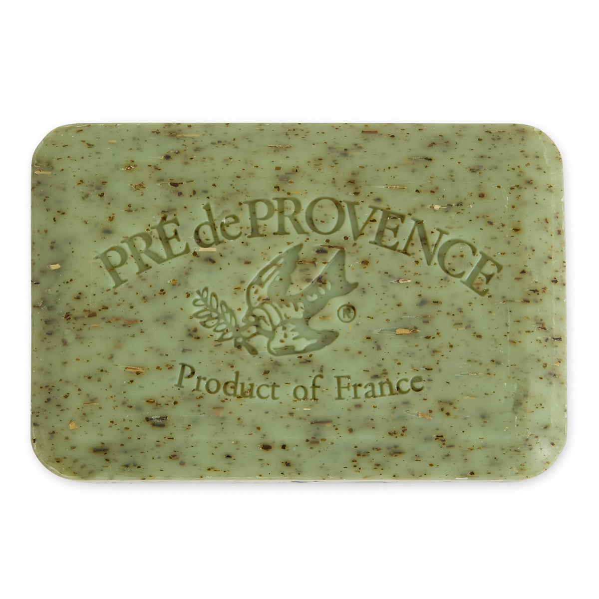 Pre de Provence close-up of bar texture highlighting smooth quad-milled finish
