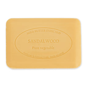 Pre de Provence soap beside organic shea butter highlighting moisturizing ingredient
