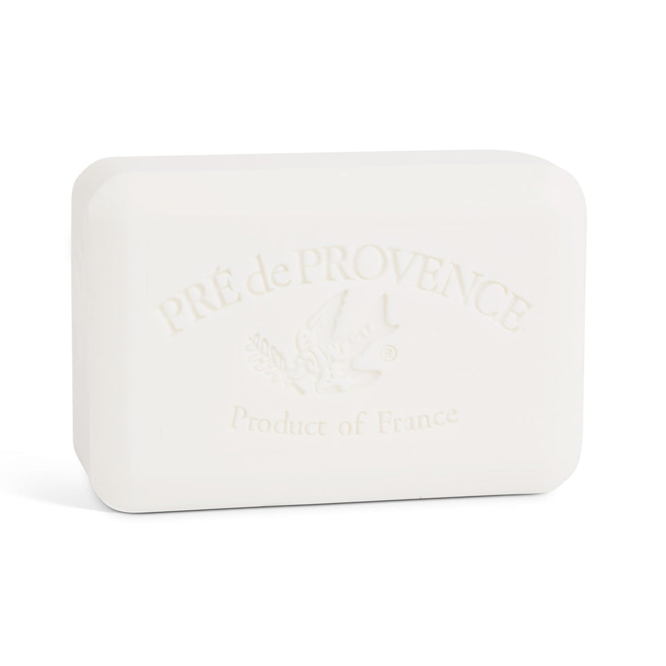 Pre de Provence front packaging showing sea salt scent and elegant design benefit: gift-ready
