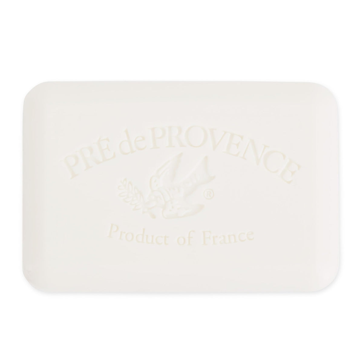 Pre de Provence side profile of 8.8 oz bar demonstrating generous size for longer use