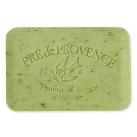 Pre de Provence soap side profile showing size and generous weight