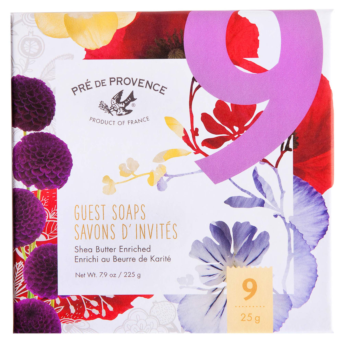 Pre de Provence soap close-up showing quad-milled texture for creamy lather